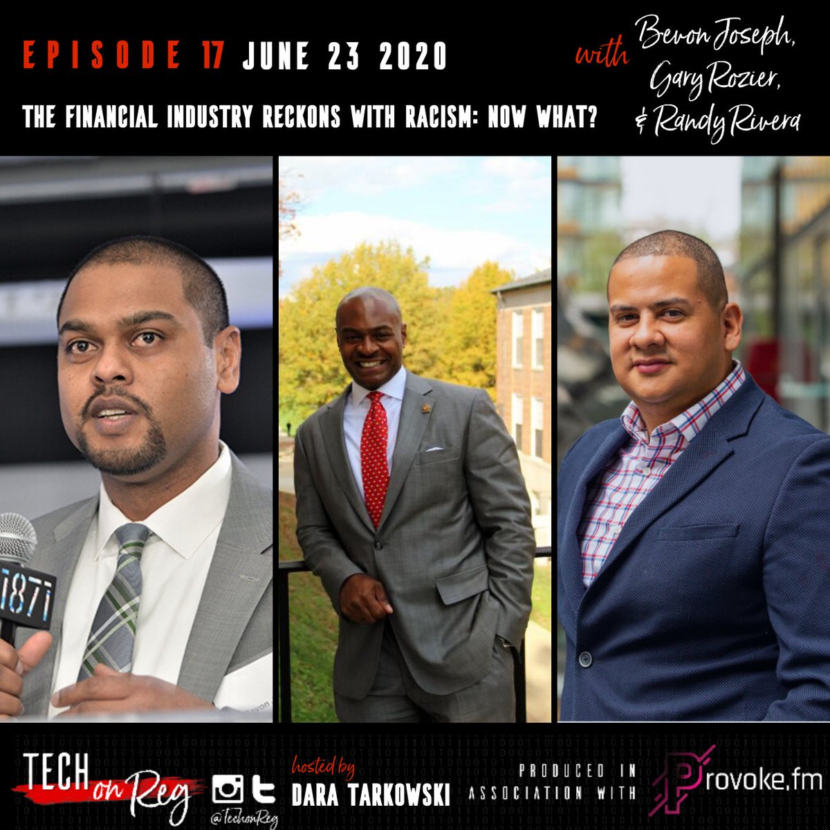 OUT NOW
PODCAST <a href="/TechonReg/">TechonReg</a> 

The Financial Industry Reckons with Racism: Now What?

<a href="/DaraTarkowski/">Dara Tarkowski</a> hosts three diverse financial services professionals to tackle the subject of diversity and inclusion in financial services. 

Listen: bit.ly/37VN0nA