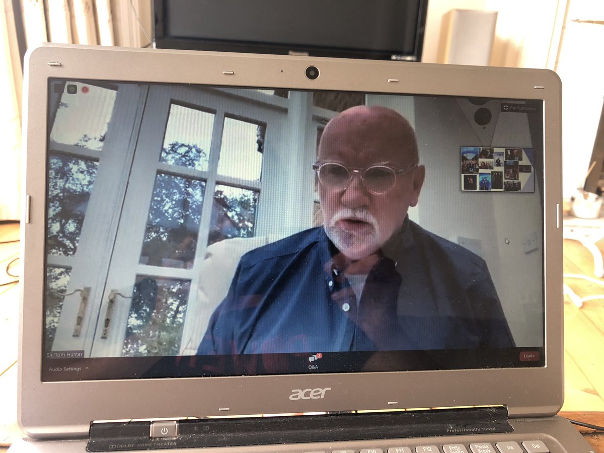 An audience with <a href="/SirTomhunter/">Sir Tom Hunter</a> this morning via zoom. Unreal listening to his journey in business and a fellow Strathclyder - thank you so much!