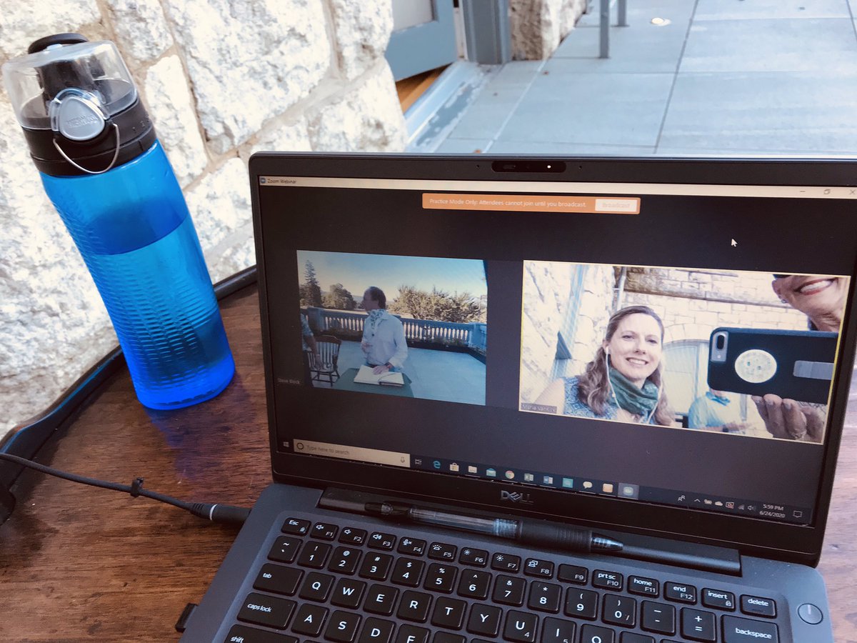 Delbarton's tweet photo. This evening, 2018-20 @Delbarton Alumni Board President Tim Fitzsimmons ‘95 conducts a virtual Alumni Dinner Meeting via a Zoom webinar. Another first in a year of them! #delbartonalumni #longgreenline https://t.co/P3n9hz6vPz