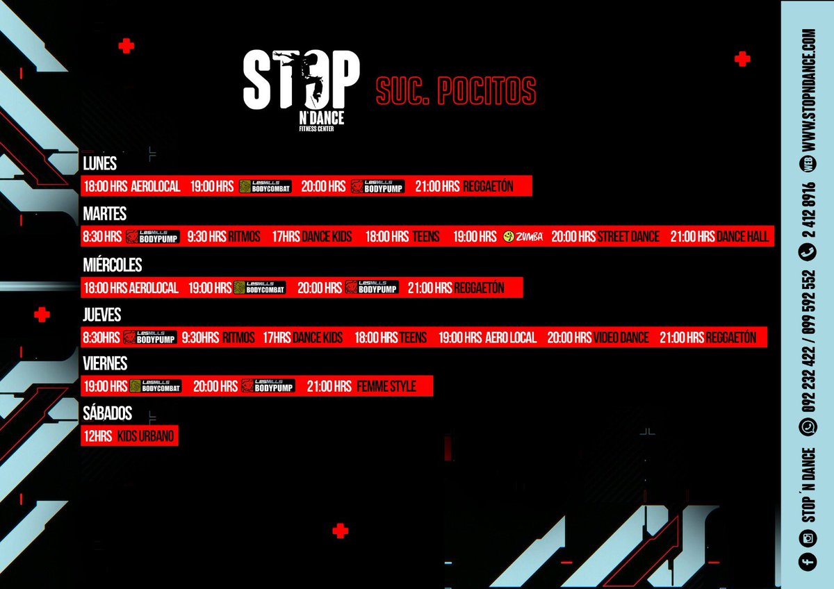 stopndance's tweet photo. ¿Que clases vas a tomar? 🤔 
Te dejamos nuestros horarios y venite a la que más te cope! https://t.co/O0e7nRat3N
