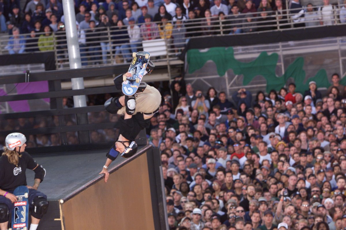 onlyinsf's tweet image. We’re proud to celebrate the 25th Anniversary of the @XGames – here’s a look back at some special moments in 1999 including Tony Hawk’s historic 900 at Piers 30/32 in San Francisco. What are your favorite X Games moments? #xgames25 #onlyinSF