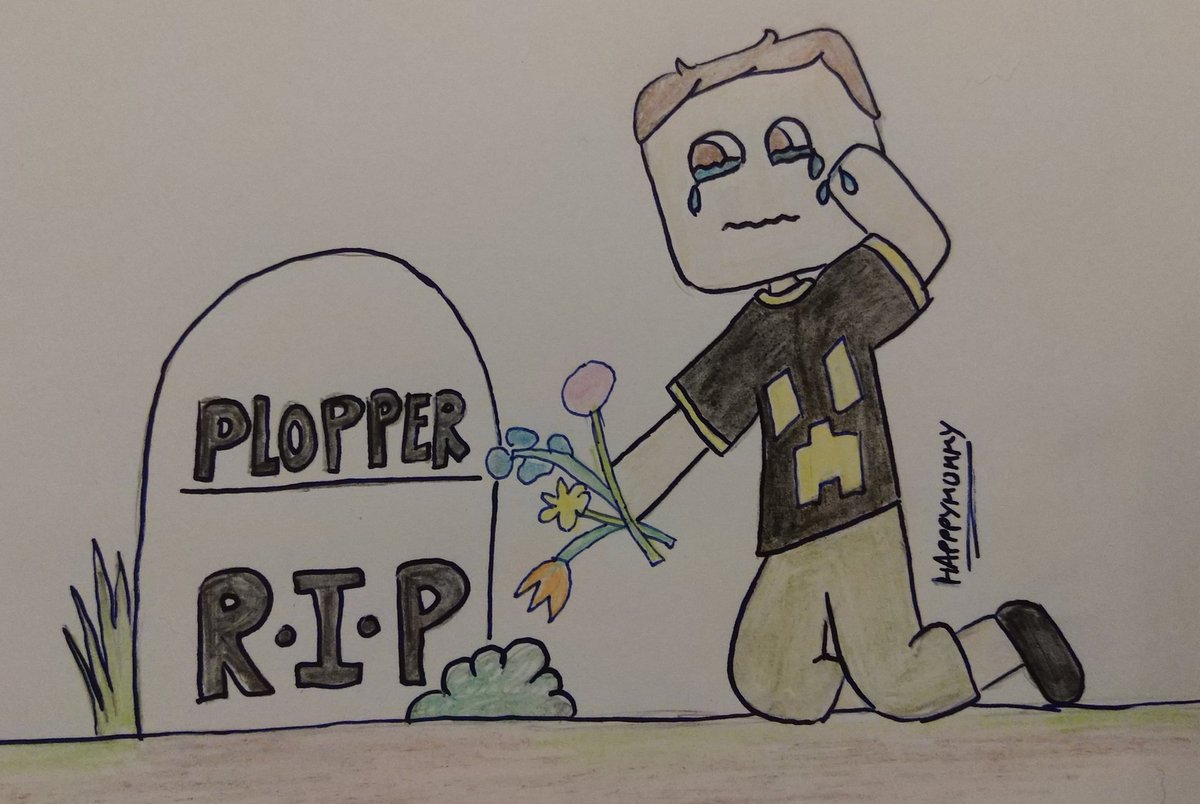 HappyMummy10's tweet photo. Waiting for @impulseSV and @theskizzleman to stream so I drew something #impulse saying goodbye to #plopper #Hermitcraft7 https://t.co/WhaeHNYnjt