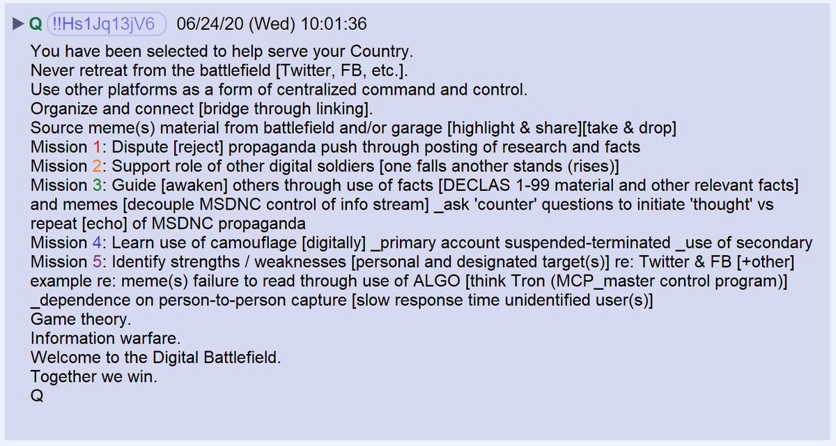 17) Today you are being offered an opportunity to become a digital soldier. If you choose to accept the offer, this is your first set of instructions.