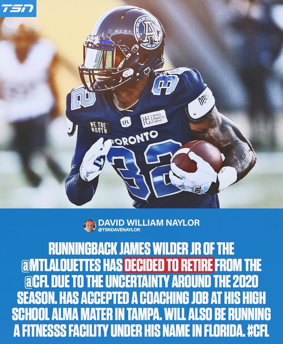 IAm_Wilder32's tweet image. One of the hardest life decisions I’ve made in my life was retiring in my prime at 28yrs old from the game I’ve been playing since I was 5!!!
I’m now ready for the next chapter in my life!!!
@cfl I simply say THANK YOU
I’m forever GRATEFUL!!!!!
#RETIRED #CreatedPlayer #getWILDER