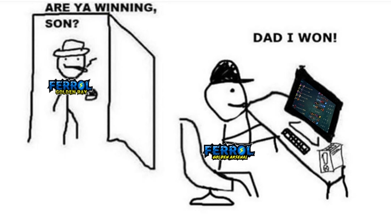 🔵 ¡VICTORIA!

De nuevo, <a href="/GRFerrolARS/">Golden Arsenal Ferrol</a> pone el 2-0 contra <a href="/DemonDeers/">Demon Deers</a> y pasa a la Gran Final de LaLega. Recordad que la final será casteada por @Northman_Media 😁

¡GG y #AupaFerrol!