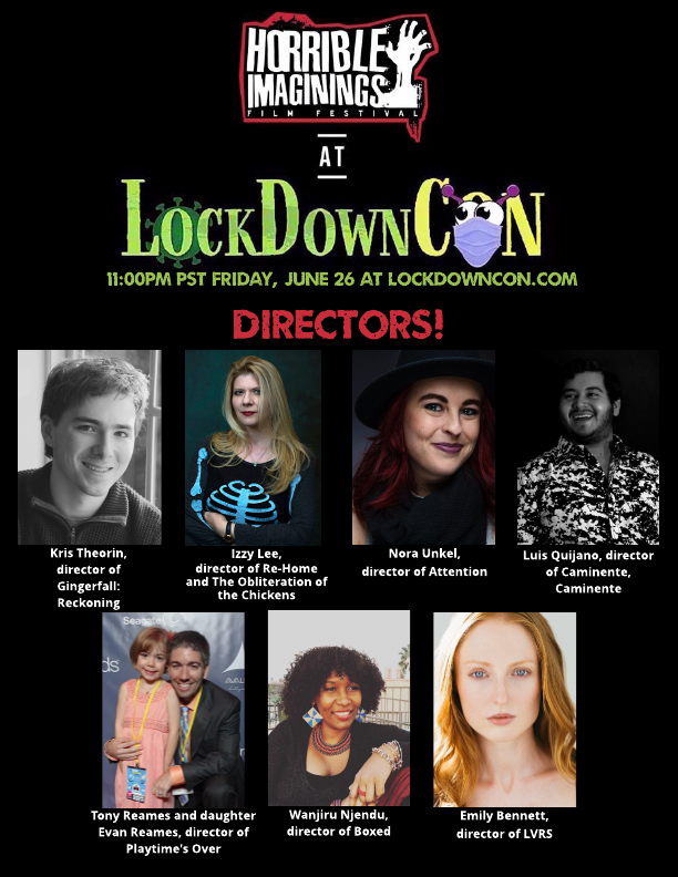 TonyReames's tweet photo. Check out #PlaytimesOver this Friday the 13th(x2) @LockDownCon, thanks to @HIFilmFest. #HorrorComedy #filmfestival. @haleyyynicoleee @Todd_J #ChChChCh #AhAhAhAh. #SlasherEmoji https://t.co/r0bkayKkSW