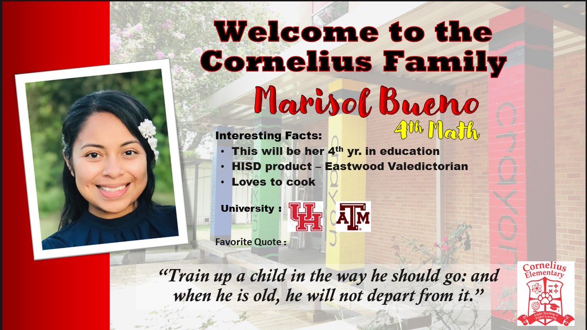 Cornelius Elementary tweet media