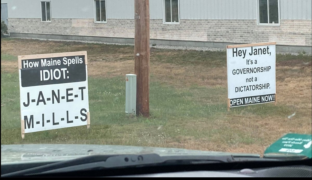 ConsciousPixie's tweet photo. Check this out @GovJanetMills !
Limington, Maine
#mepolitics @ReOpenMaine #DefundJanet https://t.co/fWFzNJKxSV