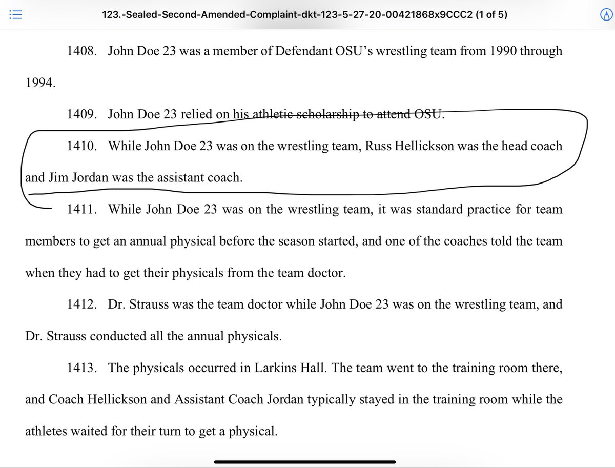 The first mention I found (could be more) of Coach Hellickson and Jim Jordan. Complaints were taken to them, they said to ignore it.