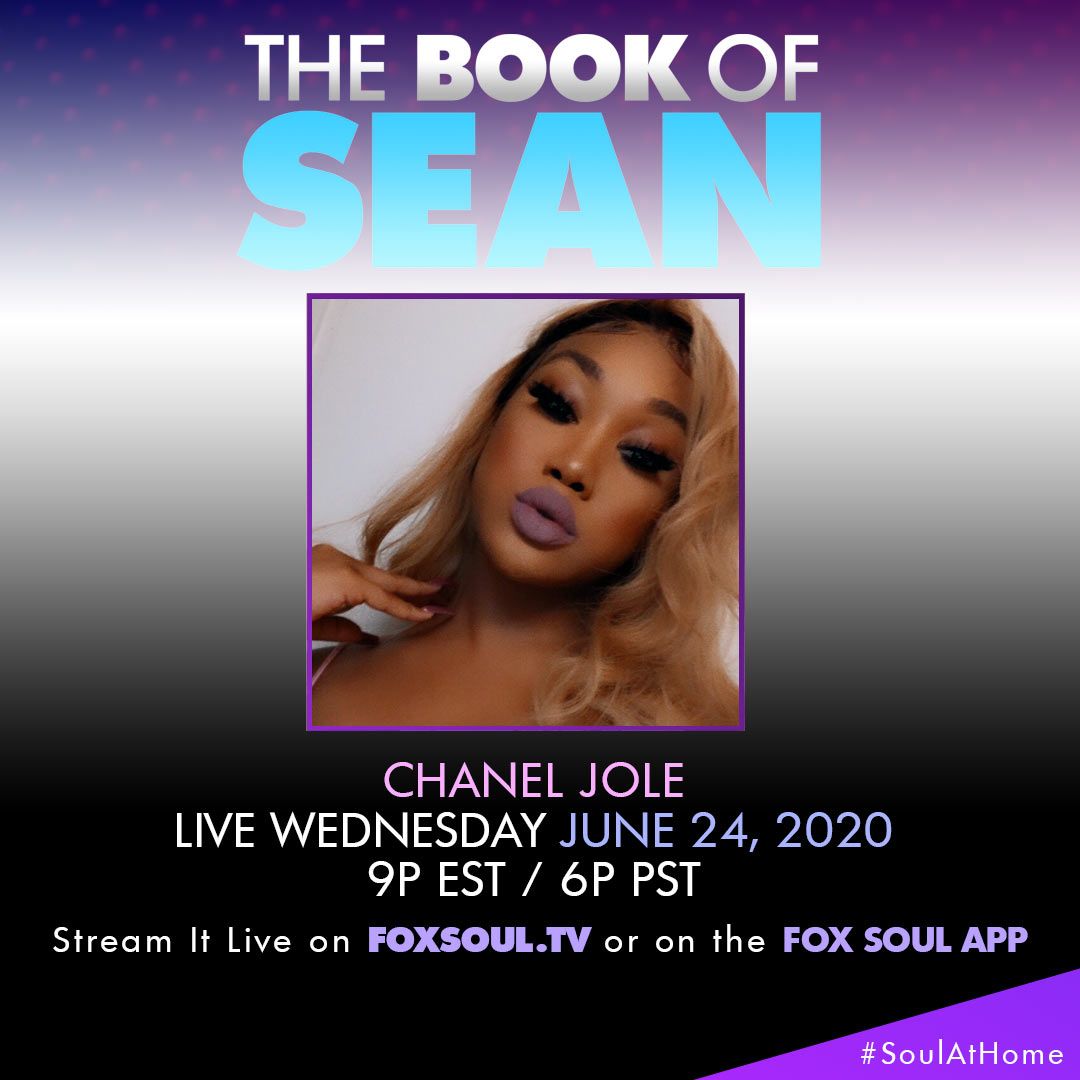 foxsoultv's tweet photo. The #BookOfSean is Celebrating #PRIDE and inclusivity with NFL Player, @RKRelentless Politics and Pop Culture Journalist, @JarrettHill + Rapper @chaneljolexxx | 9p ET/ 6p PT https://t.co/esoxPsTRkA