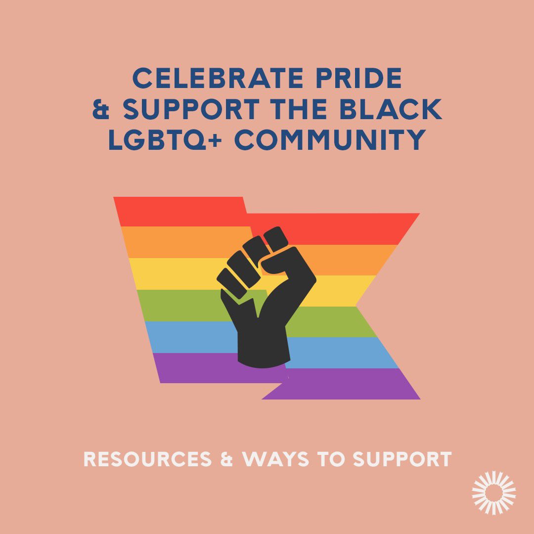 For  #Pride  , we put together ways to learn & support the Black LGBTQ+ community, who have long been on the forefront of the Gay Rights movement. Here is some information and helpful resources.