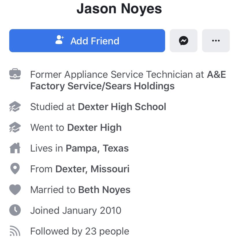 Jason Noyes and his business are also on Facebook.