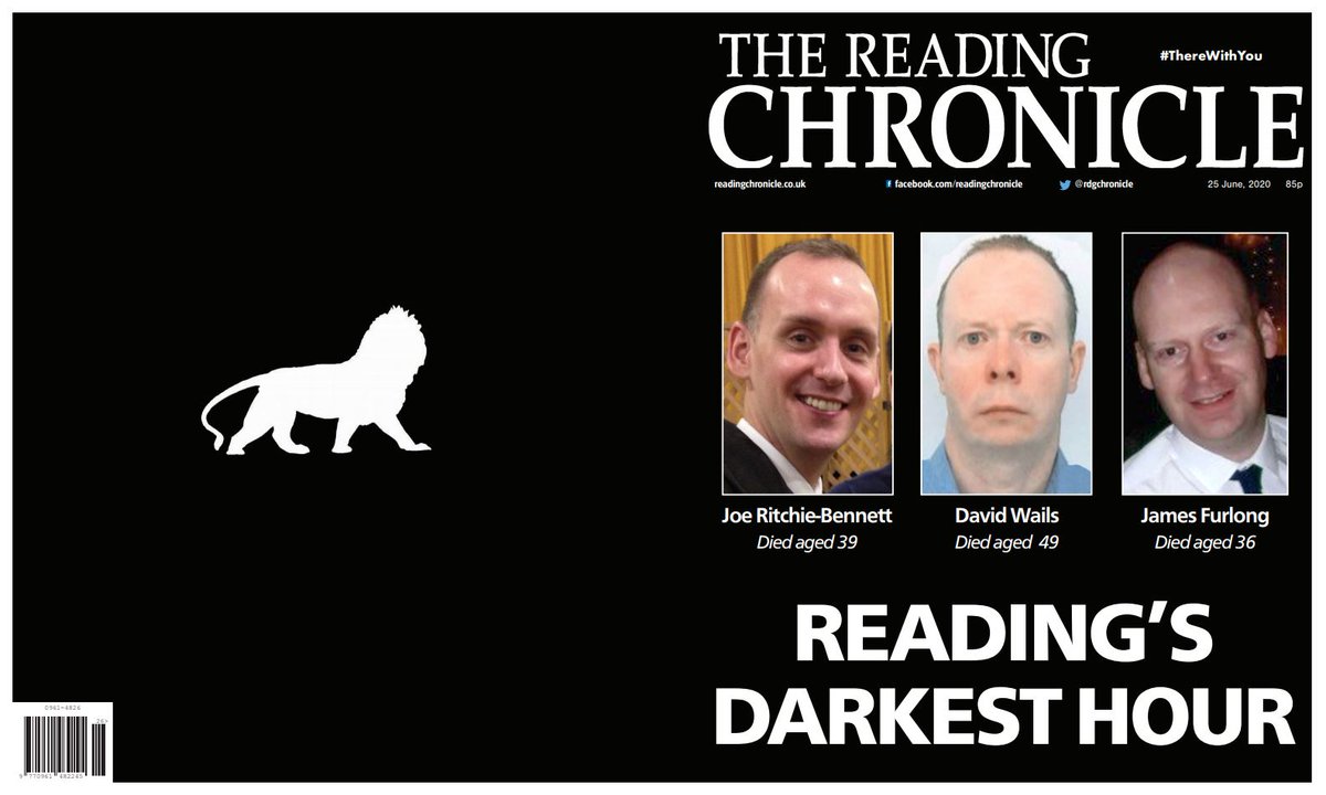 ⚫ READING’S DARKEST DAY ⚫
Preview of tomorrow’s special <a href="/rdgchronicle/">Reading Chronicle</a> wrap-around front and back page.
💙 Our hearts go out to the family and friends of Saturday’s victims 💙
#rdguk #Reading #ForburyGardens
#ForburyThree