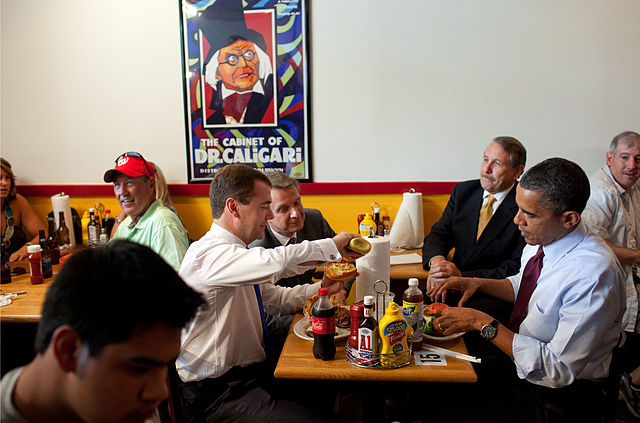 Ten years ago today, the Russian and American Presidents were sat in an Arlington burger joint. The 'Reset' of relations was at its height. But as Medvedev squirted a LOT of mustard on his bun, what he didn't know was that the FBI was about to bust a group of Russian spies......