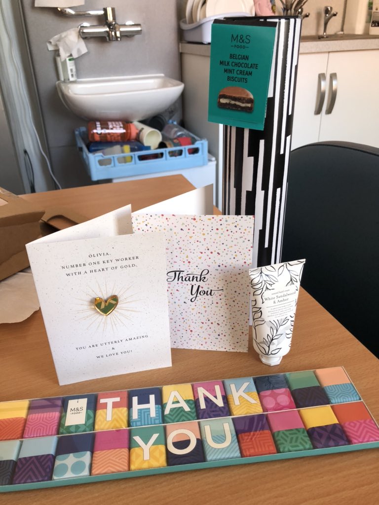 Lovely to receive this from a patient today. Nothing beats feeling appreciated in hard times ❤️