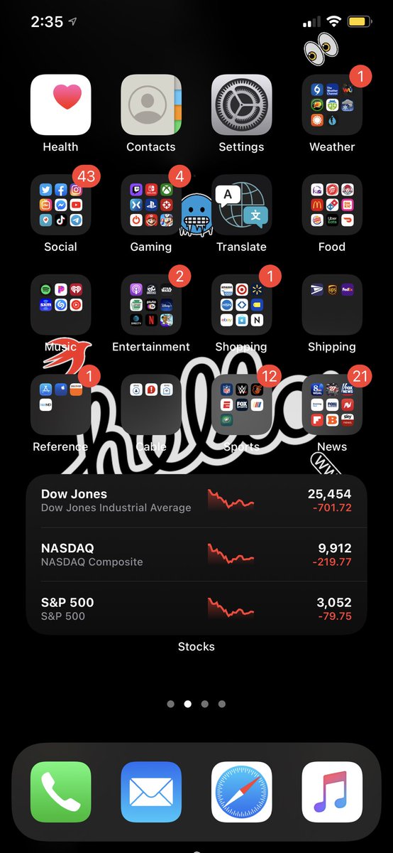 Kevins_Tech's tweet image. My current home screen setup on my iPhone XS Max.#ios14beta #iOS14DevBeta1