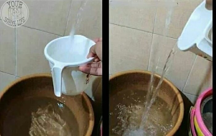 Saeeoyee's tweet photo. Stupid 7 Years Old Me Trying To Fill 
A Bucket Faster...😂😂 https://t.co/gVtyMMgJhF