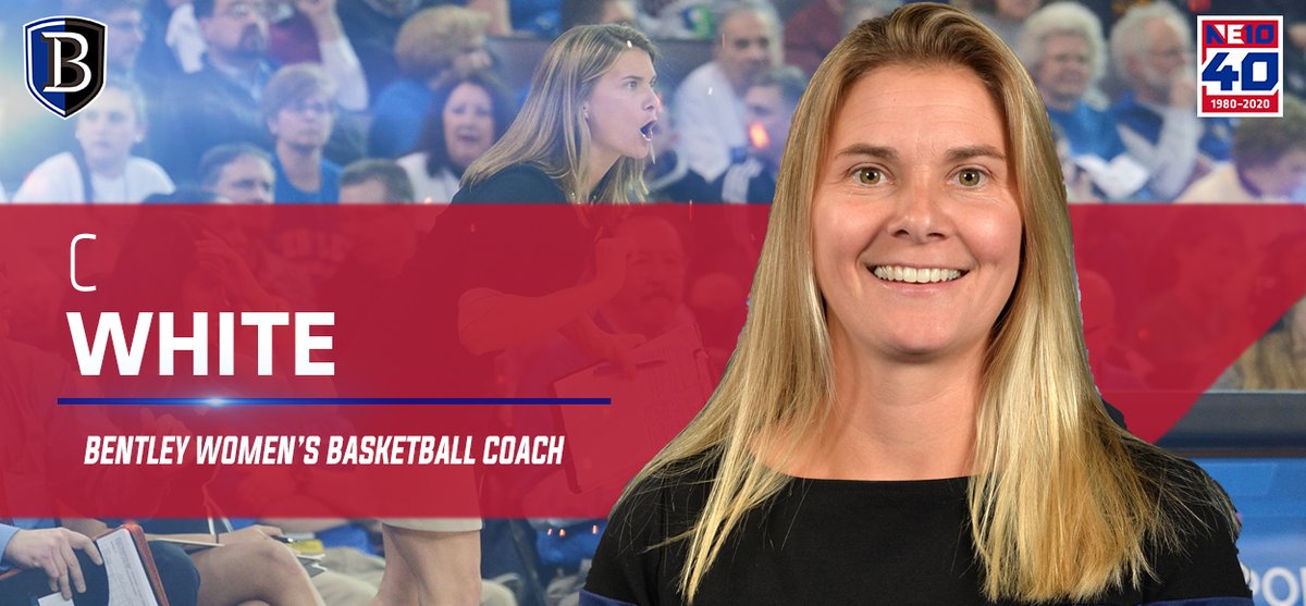 TheNortheast10's tweet photo. BREAKING: @BentleyFalcons C White promoted to head coach of the women's basketball program, succeeding longtime coach and mentor Barbara Stevens. 

Congrats to C on a well-deserved opportunity! 

RELEASE 👉 https://t.co/YAA52PPiCZ

#NE10EMBRACE40 https://t.co/H87OxoGaRQ