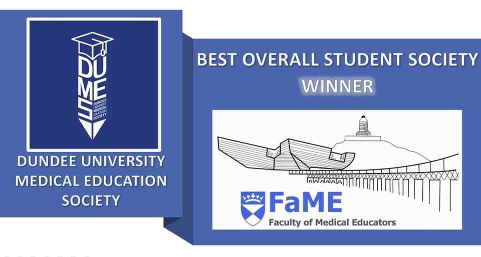 DUMedEdSoc's tweet photo. Wow! Thank you to everyone who voted once again! Best Overall Student Society! We can’t believe it! 🎉 We’re so glad that our events are appreciated so much by you all, we work really hard every year to make sure they are the best we can make them! Thank you for your support 💙 https://t.co/15BP6d3lbD