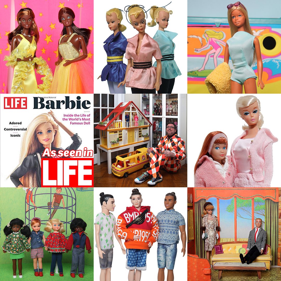 MyLifeInPlastic's tweet photo. #CollectorVSCollection #Barbie #BarbieDoll #vintagebarbiedoll #barbiestyledbyme as seen in @life magazine June 2020 available @amazon https://t.co/bpNxG4NLgY