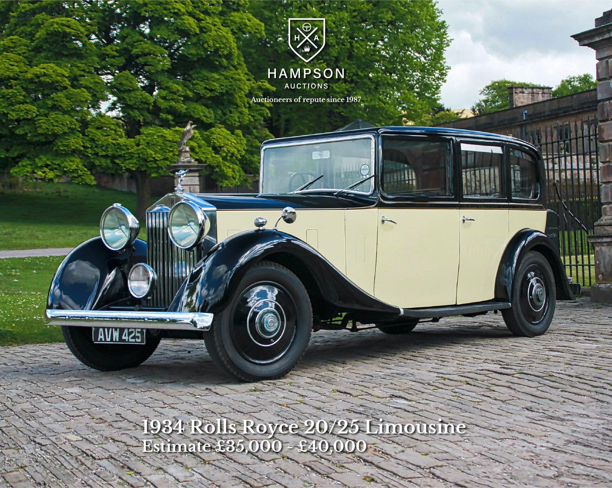 A beautiful 1934 Rolls Royce 20/25 Limousine, entered into our ZERO sellers fee auction at The Gold Cup Oulton Park. For more information on this vehicle or how to enter a vehicle contact our team today 01606 828126 #classiccarauction #classiccars #classiccarsforsale #rollsroyce