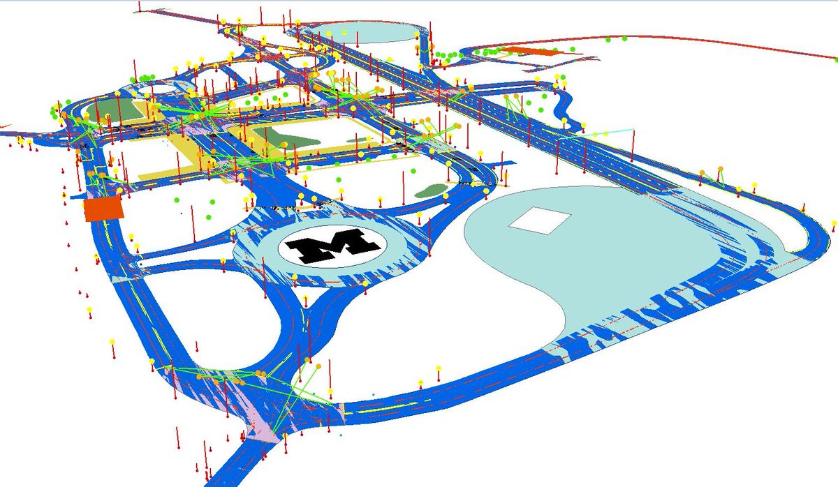 SanbornMap's tweet image. A 3D Autonomous Vehicle HDMap visualized in @Esri ArcScene. 

#selfdriving #AutonomousVehicle #HDMap #ESRI #ArcScene #Sanborn #3D #Autonomous