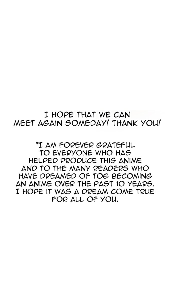 webtoonofficial's tweet photo. Can't get enough of @tog_anime on @Crunchyroll? Here's our special season finale panel from the creator. Read what's next in Bam's journey on #WEBTOON with +400 episodes. https://t.co/W2nh8ktpNF https://t.co/SsoP71xCGt