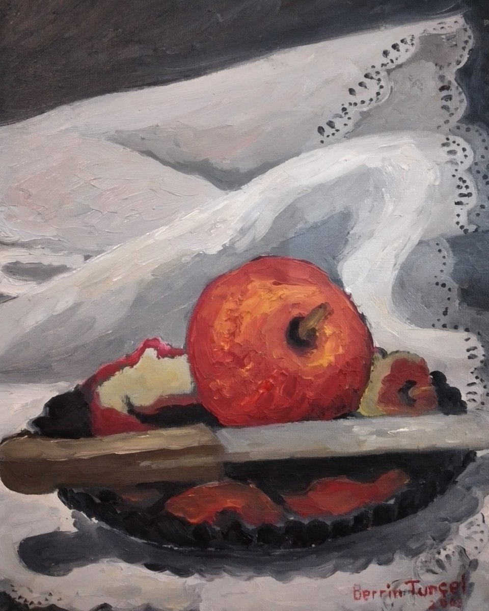 tuncel_ii's tweet photo. " #applebreak ", #2002 #by #BerrinTuncel #pastel #on #paper #paperwork #artwork #artworks #art #arte #drawing #painting #paintings #naturemort #naturemorte #nature #fruits #food #red #paris #lyon #barcelona #london #madrid #berlin #brazil #mexico #peru #artoftheday @ #twitter https://t.co/HztJEgTLDC