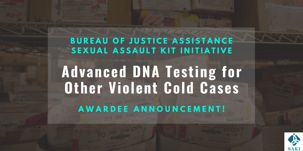 SAKInitiative's tweet image. CONGRATS are in order! These #SAKI sites will be receiving funding from the @DOJBJA Advanced #DNA Testing Subaward: @ABQPOLICE, @gacjcc, @JSOPIO, @AGMarkHerring, @PAKymWorthy