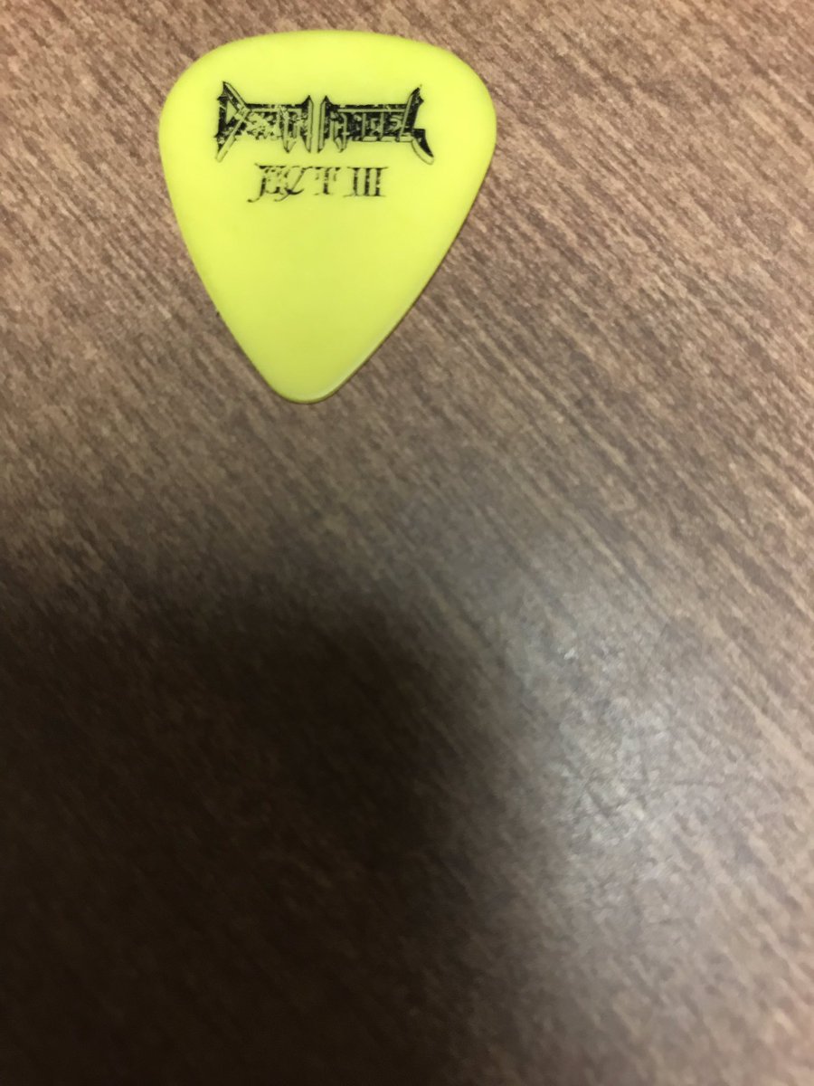 donaldsimonsdo1's tweet photo. I have death angel act 3 guitar pic!’ https://t.co/gPCzaVRdMR