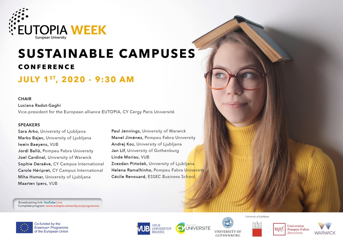 EutopiaUni's tweet photo. #Eweek #EutopiaWeek Its also two conferences: on Sustainable Campuses and on Digital Inclusion, and three “Noon Talks”! https://t.co/5Gvakc2dl4