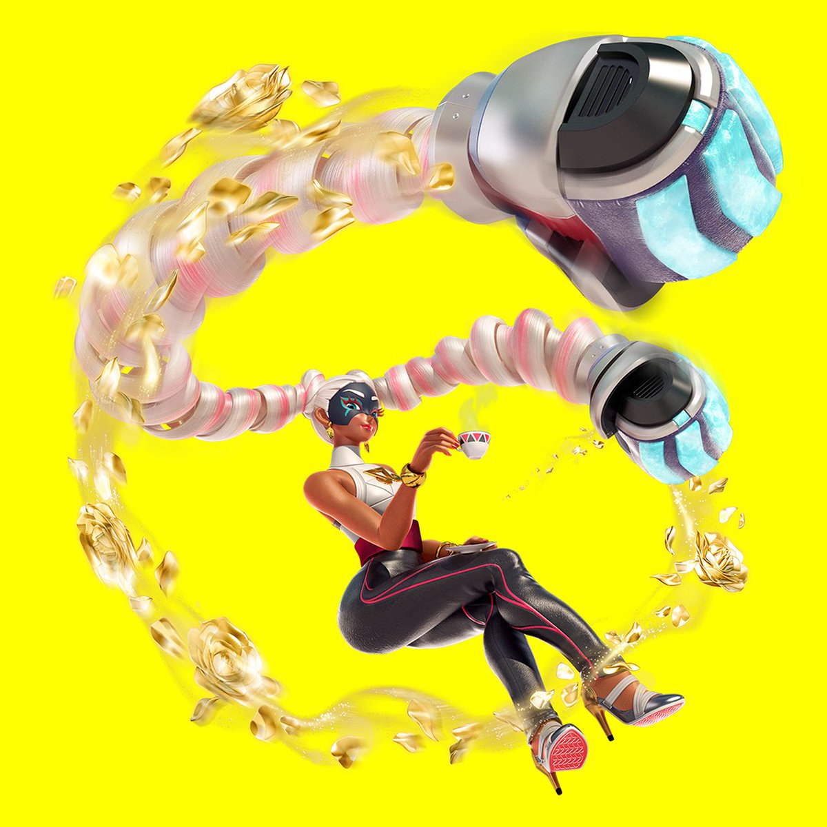 First, Design. Twintelle was the shoe-in for this category, but when it comes to playability in Smash, her power is strange. She slows down time when an ARM is near her, which would translate sloppily in Smash, and also is a weirdly specific, niche, and advanced ability in ARMS