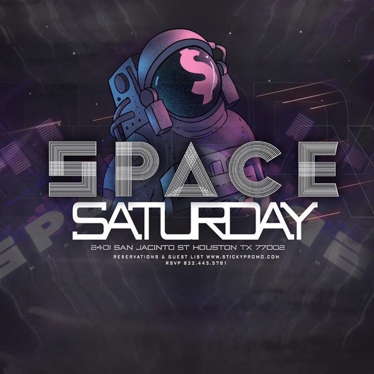 spacehou's tweet image. Every Saturday night!!🔥🔥
Start making plans to join us! 
Book your section now! (832) 443-5781