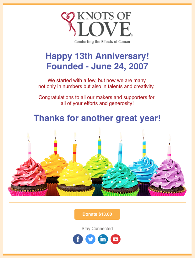 Knots_of_Love's tweet photo. #Anniversary #SweetThirteen #Cancer #birthday #Beanies https://t.co/0qQASpqi7y