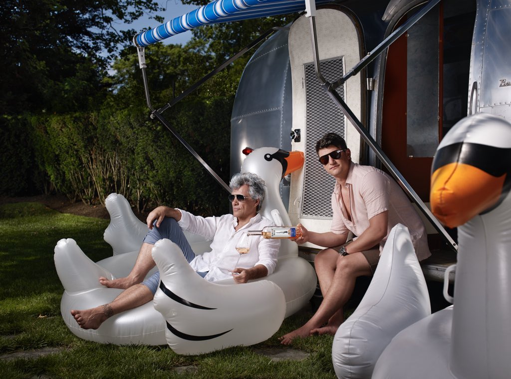 jonbonjovi's tweet photo. I guess I missed National Rosé Day,  but in our house every day is a rosé day with @hamptonwater https://t.co/PIaAl2G8SB