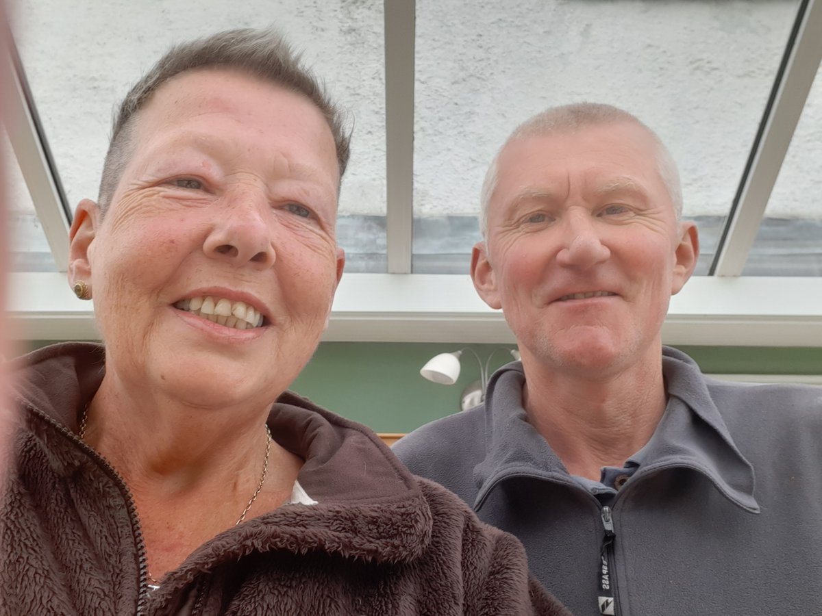 Well Folks, been off chemo for about 5 weeks now, it hasn't really done anything, so after being given a year in December, its now down to months, but feeling great, loving the weather, breathing is a bit more difficult, but coping well at the moment, new hairdo 4 week ago.