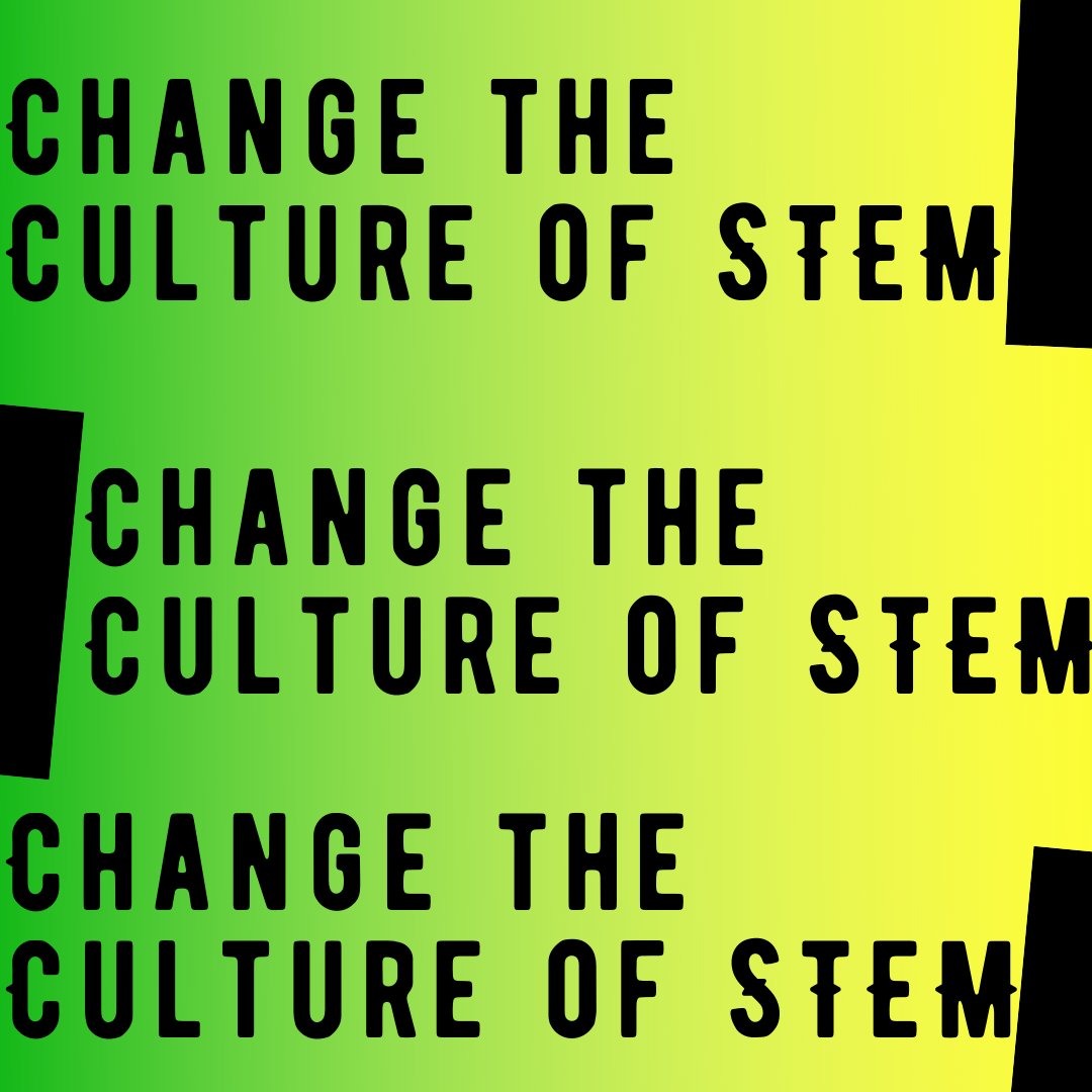 We are working to change the culture of #STEM by providing students with mentors and role models that look like them.  Help us to smash the traditional notions of what it means to be an "engineer" or "technologist".  Tag someone who needs to part of our mission.