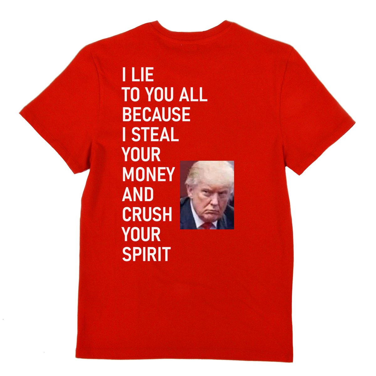 Earth2500's tweet photo. #TRUMP having a "WHITEHOUSE BANKRUPTCY SALE" → T-shirts 5/$20, all in "Obese" size. Toxic chemicals, made in #China, no refunds, includes poetry book by Chairman Mao. #WhiteHouse #healthy #health #shirts #UK #COVID19 #ClimateChante #stocks #Election2020 #Kentucky #Florida #NYC https://t.co/VbBLMhk3cR