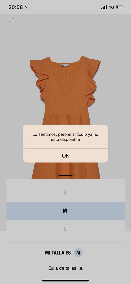 AfricaJdM's tweet photo. Menudo timo las rebajas de Zara!a la app deshabilitada hasta la 21 que empezaban la rebajas.Articulos en la cesta y favoritos para ir a tiro hecho y a las 20:58 ya no hay tallas disponibles cuando antes sí. #Amancioasíno #Zara #rebajaszara #zaratimadores #zaratimadoresenrebajas https://t.co/EfoXwlDzgU