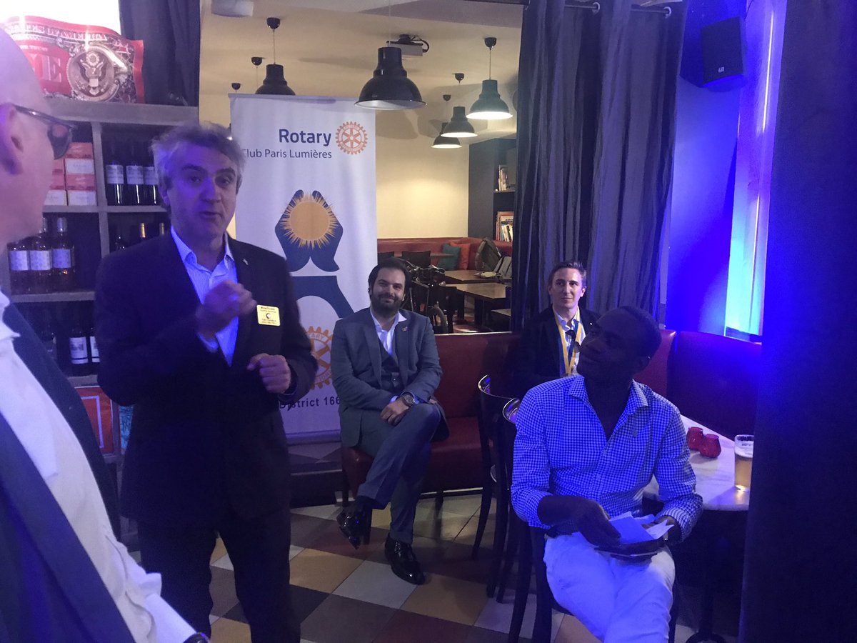 ParisRotary's tweet photo. Michel Feugas, l’Adjoint du Gouverneur du District 1660 s’exprime avant la passation de pouvoir. https://t.co/YuHci84XhM