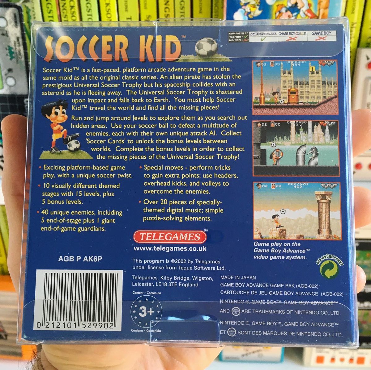 UnboxingHands's tweet photo. Soccer Kid - Krisalis Software - GBA Platform Game - 1993/2002
💪😀👍
#retrogaming #retrogames #retrogamer #platformgame #gamer #gaming #soccerkid #krisalissoftware #popculture #nintendogames #nintendogamer #gba #gameboyadvance #youtuber #consolegames #nintendo #videogames https://t.co/QiWF8WxZnq