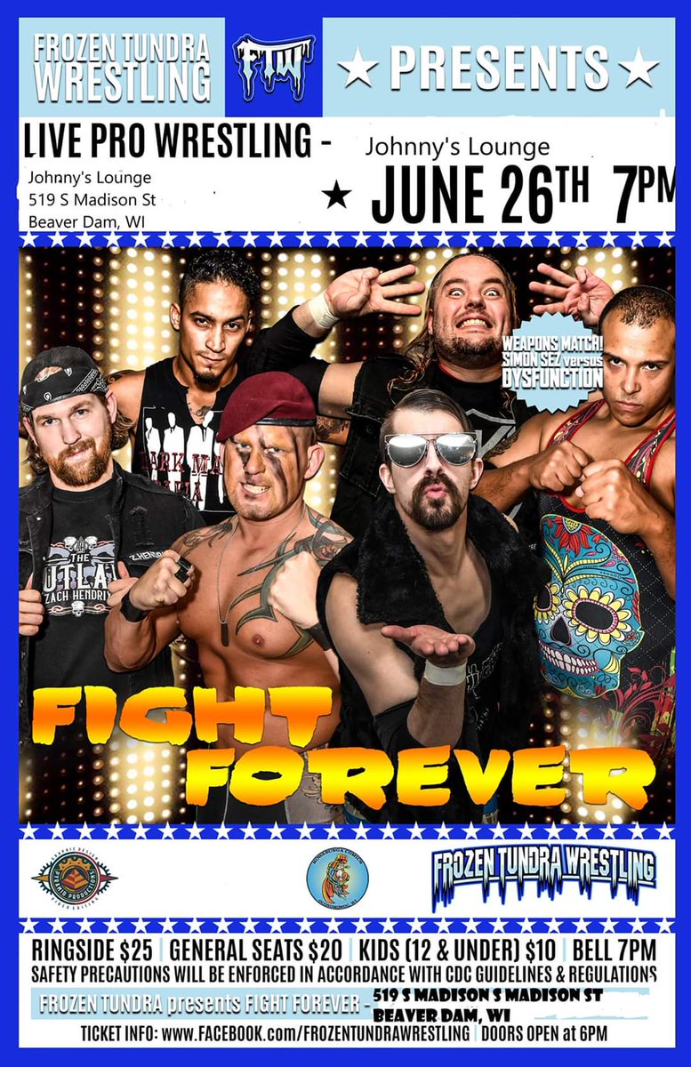 zhendrixbrand's tweet photo. Upcoming shows for the next two weeks!
Friday 6/26: FTW
Saturday 6/27: WPW
Sunday 6/28: Open
Friday 7/3: WTF
Saturday 7/4: Open
Sunday 7/5: Open
#outlaw #theoutlaw #countryair #prowrestling #indywrestling #ftw #wpw #wtf #alwaysreadyforafight #celebrateprowrestling https://t.co/qG2Mfs7Wtt