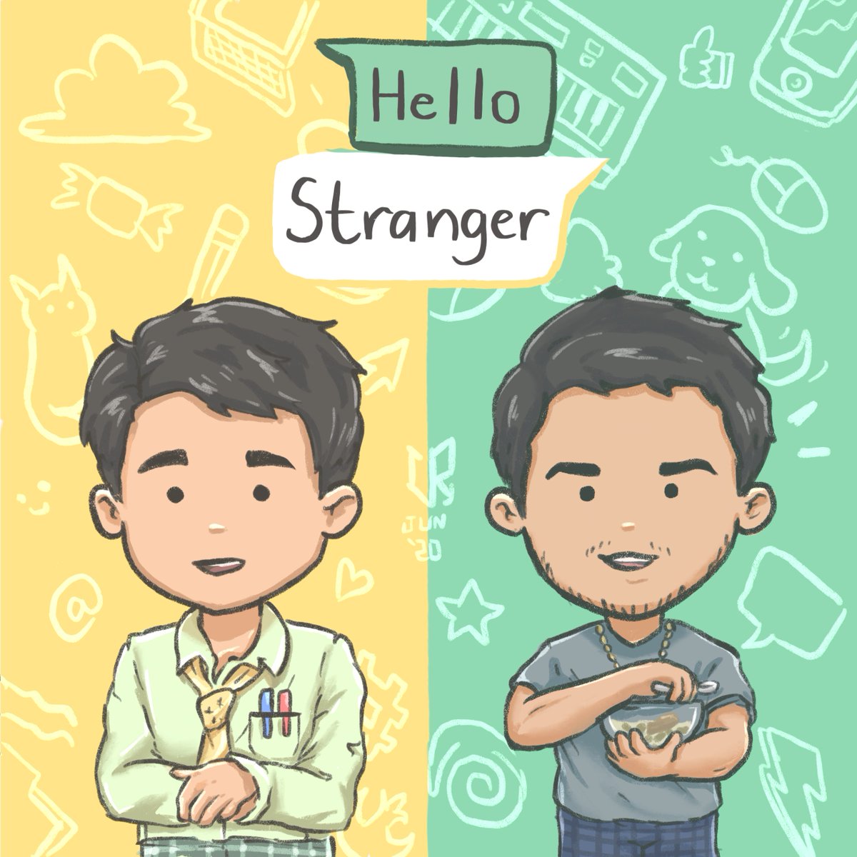 starkrieg's tweet image. #HelloStrangerEP1 is adorable hngggg. Bless @Black_SheepPH , here's some fanart huhuhu