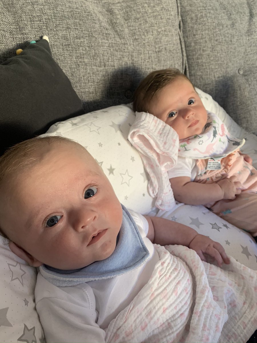 Maternity leave with these two is going pretty well 🥰