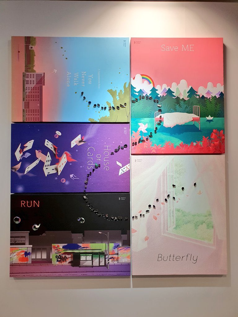 And just like that, we found the link between each book! Per book we see HYYH pairings yet each book is linked by WINGS pairings.Something else to point out is the musical Repeat symbol. Maybe its nothing but it makes me think that were talking about a cycle.