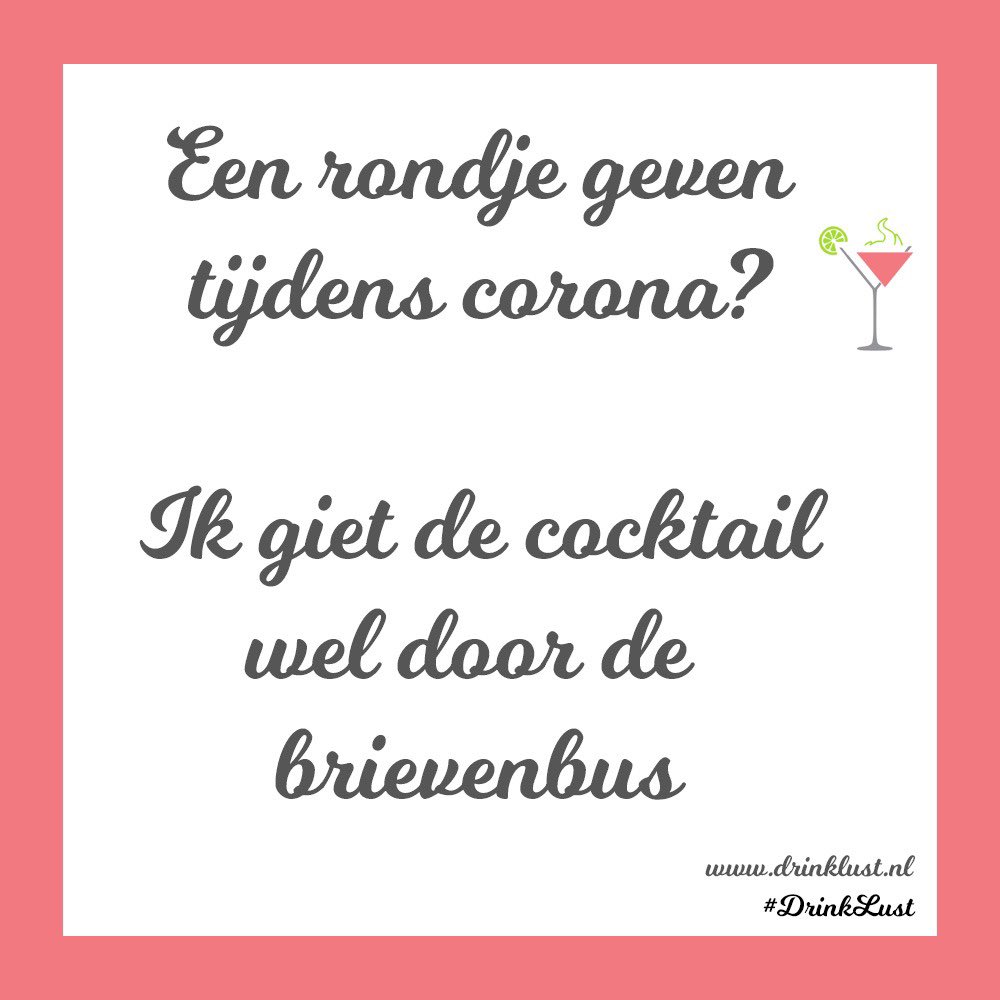 _drinklust's tweet photo. #feestje #festival #corona #cocktail #anderhalvemeter #persconferentie #COVID__19 #drinklust https://t.co/0d4p6yYSm7