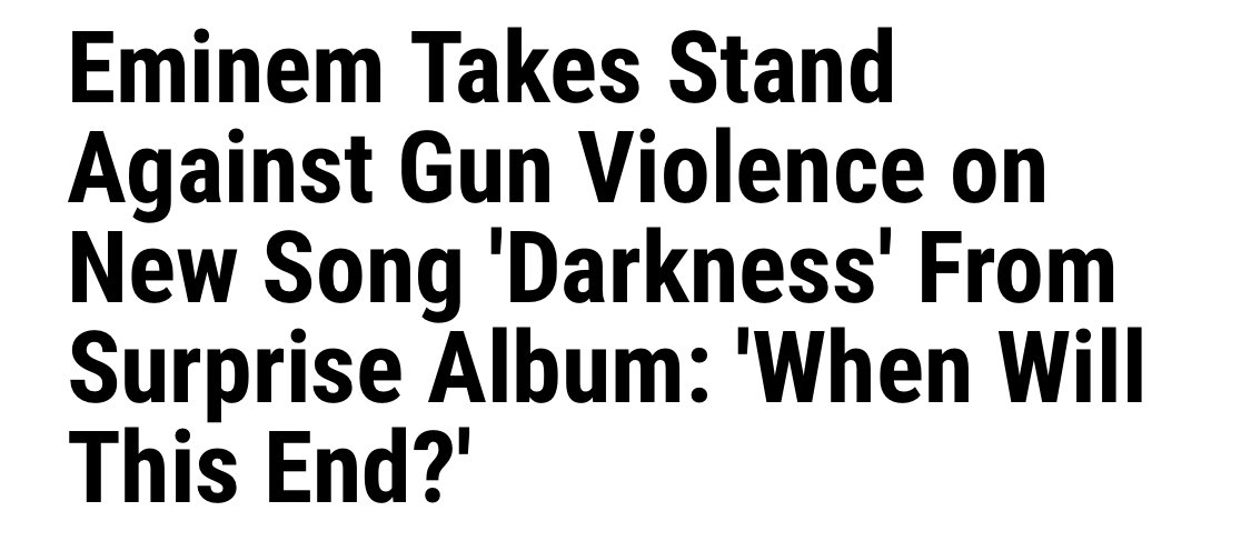 plus, he talked about gun violence in his new album through the song “darkness”. the video is really touching, it is for me at least. 