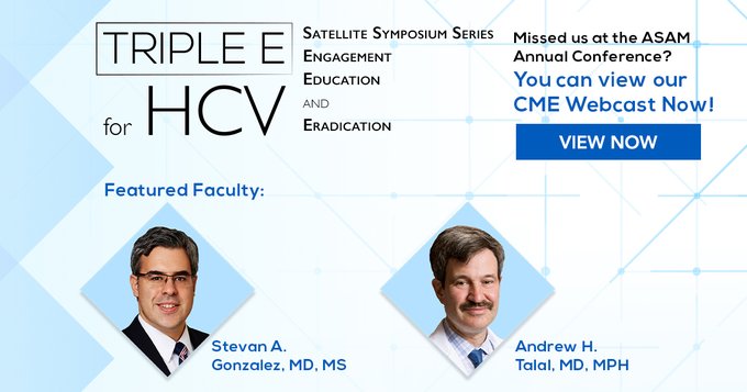 CLDFoundation's tweet photo. Missed us at the ASAM Annual Conference? View our Triple E for #HCV #Webcast now ➡️ https://t.co/yOn5QEpByl https://t.co/0au2Nn49Xf