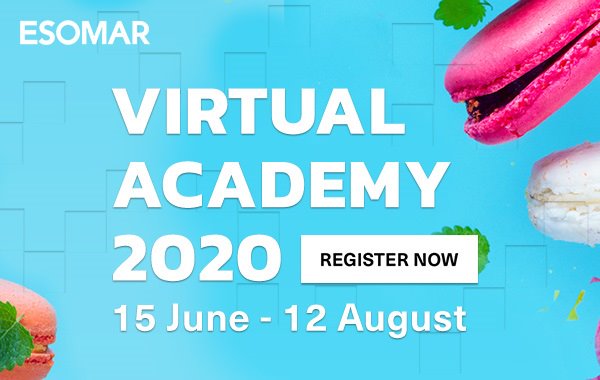 MRII_Learn's tweet photo. .@ESOMAR's #VirtualAcademy2020 MasterClasses cover a wide range of topics including social listening, data visualization, machine learning, and much more.
Learn more & register: https://t.co/RISIucAkXN
#MRX #MarketResesarch https://t.co/pEJmKYjuY3