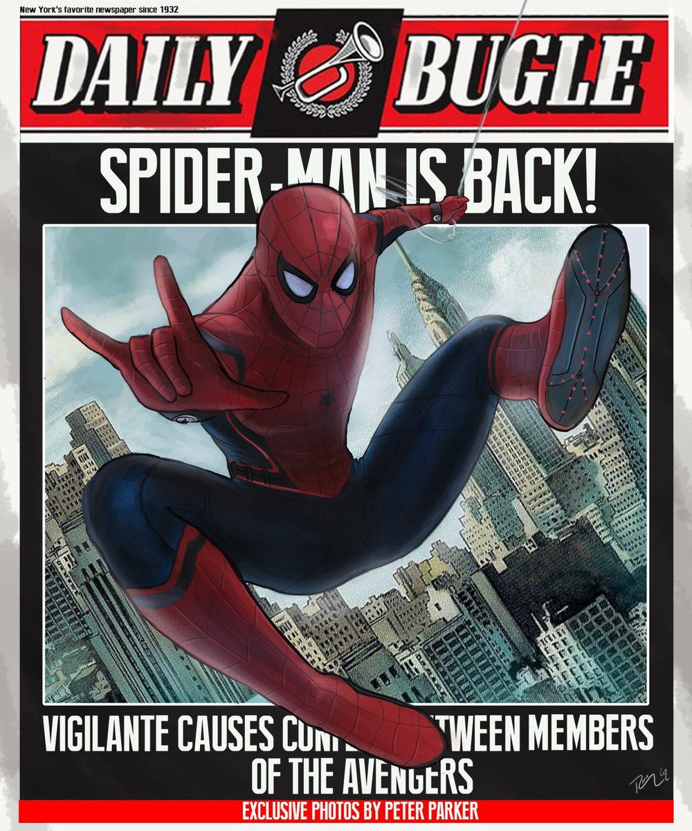 wait... enhance... enhance...The Daily Bugle?SPIDER-MAN CONFIRMED FOR MARVE...